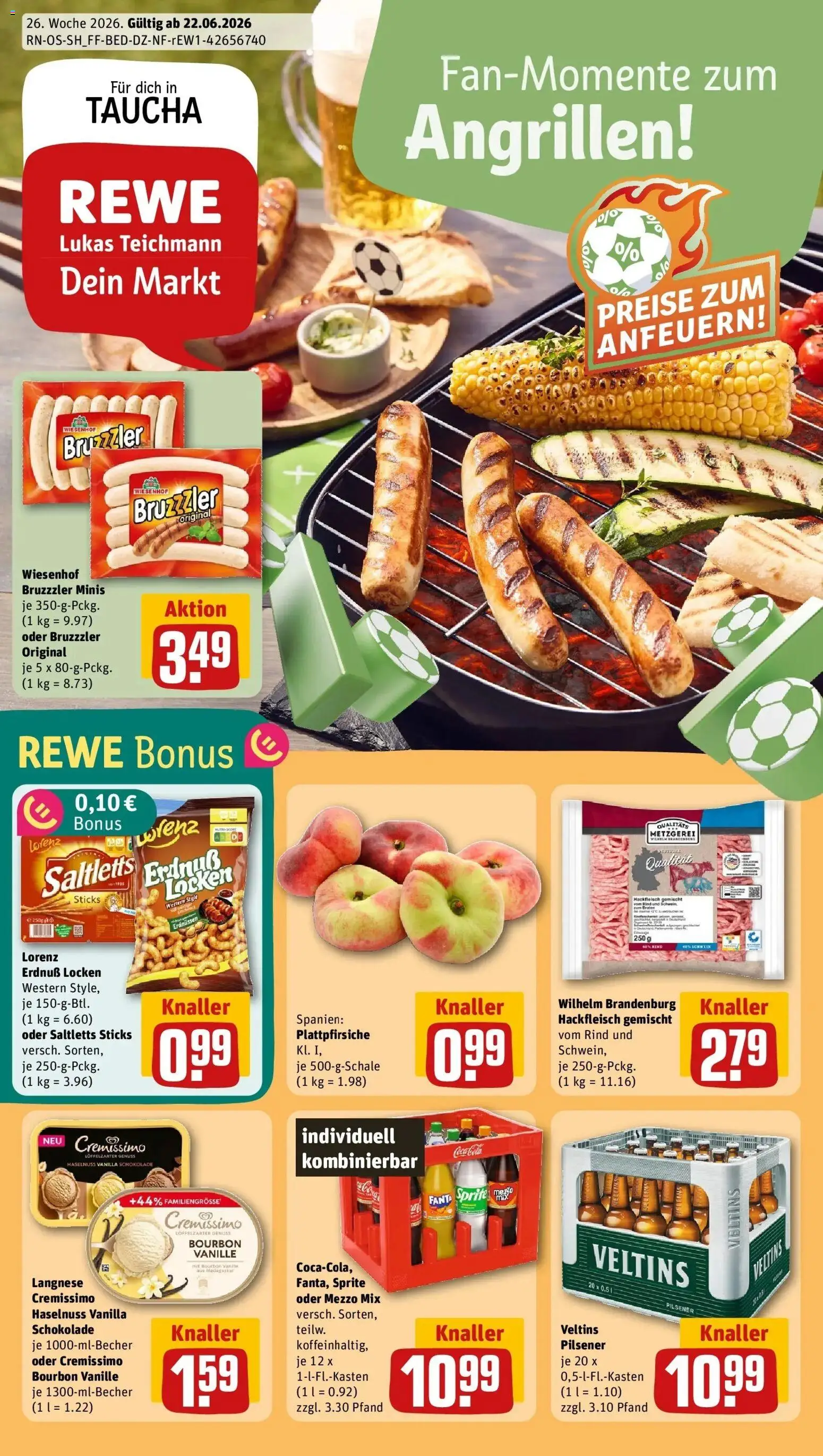Vorschau von dem Prospekt des Geschäftes Rewe, gültig ab dem 21.06.2026