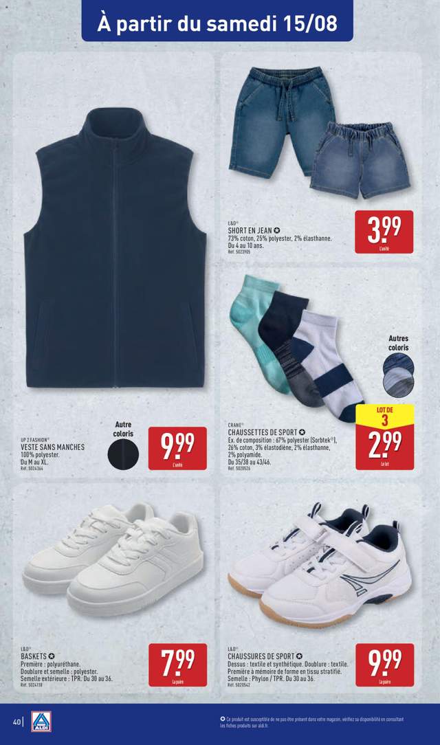 Nouveau catalogue Aldi à partir du 11/08