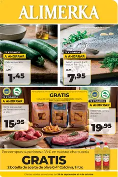 Vista previa del folleto de la tienda Alimerka válido desde el 28/09/2026 