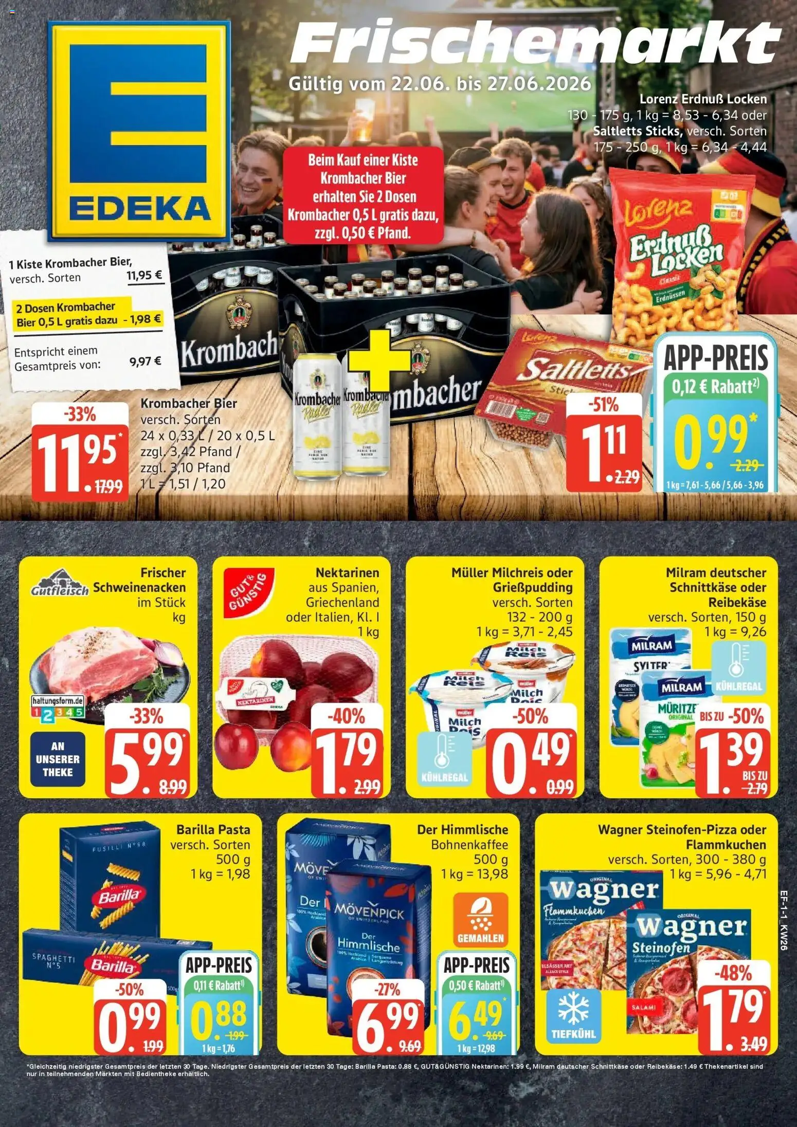 Vorschau von dem Prospekt des Geschäftes Edeka, gültig ab dem 22.06.2026