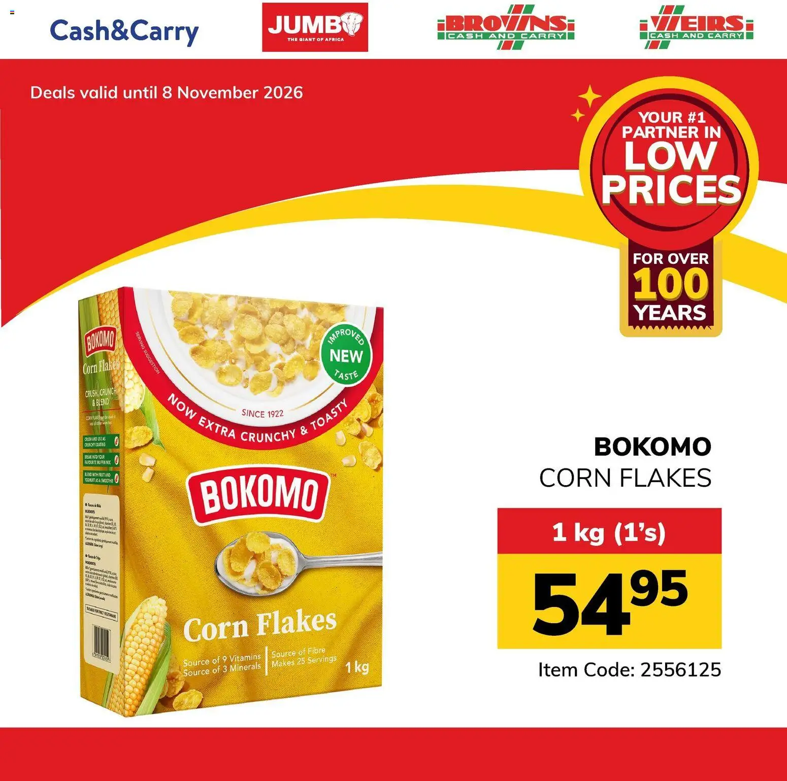 Preview of Jumbo flyer valid from 30/10/2026 - Corn, Vitamins, Corn flakes, Flakes, Toasty