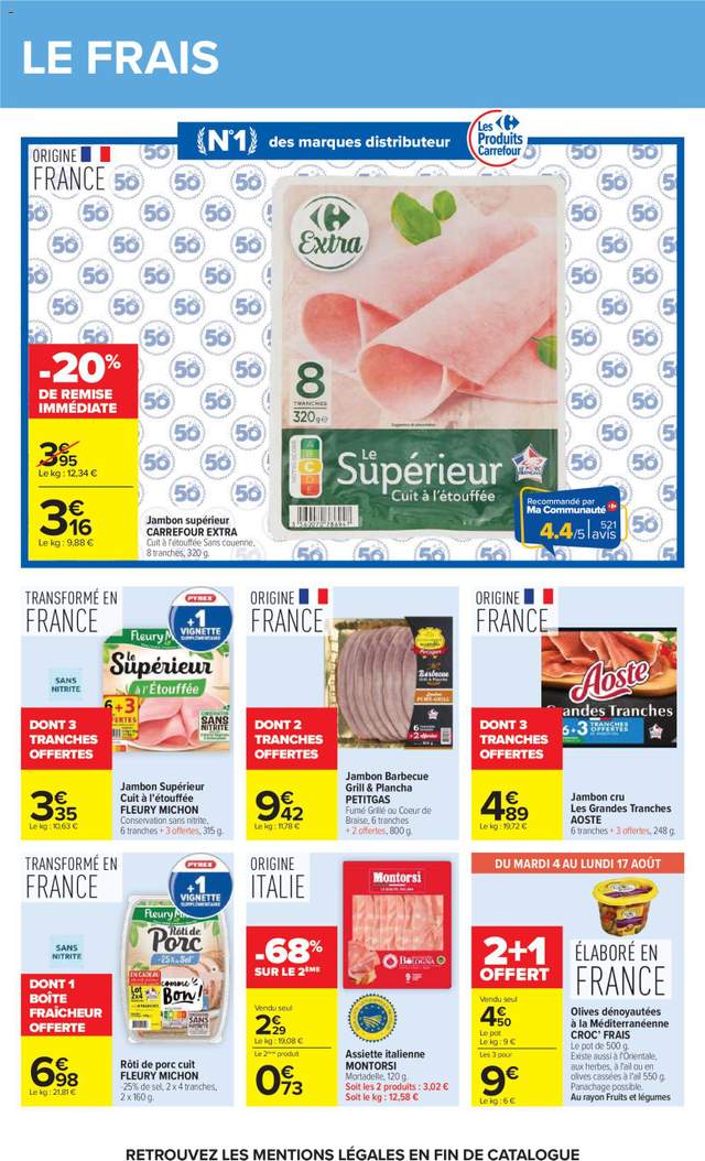 Nouveau catalogue Carrefour à partir du 04/08