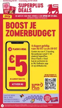 Prévisualisation de Delhaize Folder week 29 du magasin Delhaize formulaire valide 16/07/2026