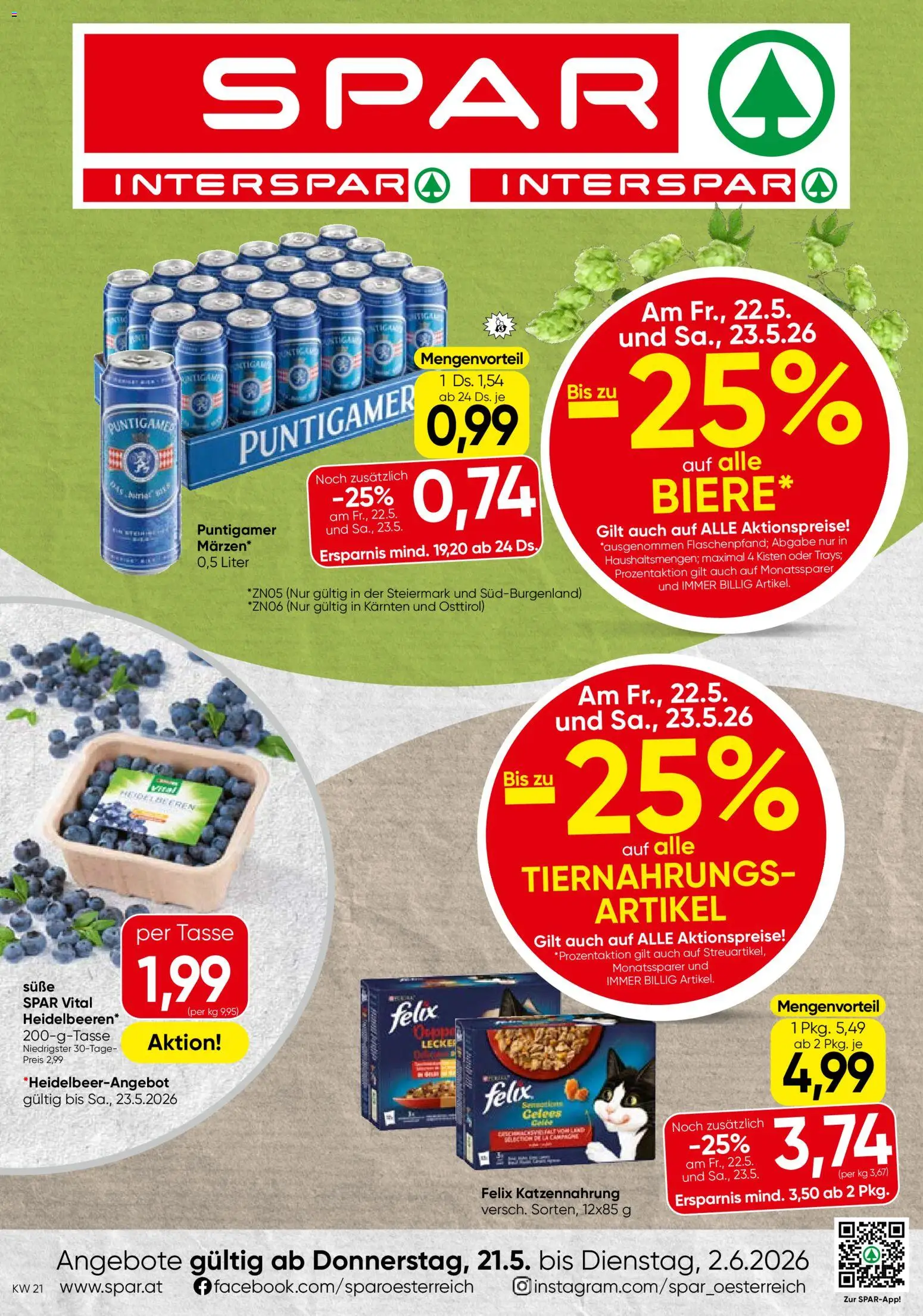 Vorschau der Angebote: Spar Spar Flugblatt - Kärnten gültig ab 21.05.2026