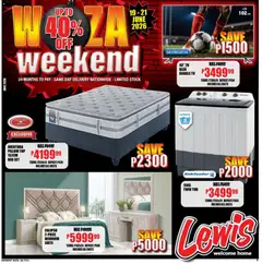 Preview of Lewis Stores flyer valid from 19/06/2026