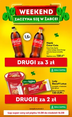Pogląd gazetki "Żabka gazetka - Weekendowe promocje" ze sklepu Żabka ważnej od 14.08.2026