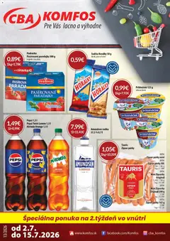Náhľad CBA Komfos letáku platného od 02.07.2026
