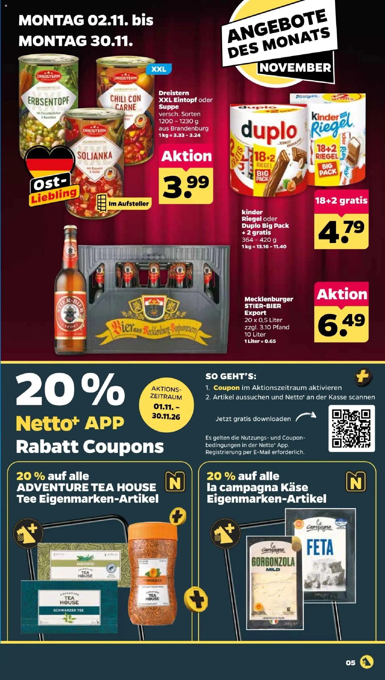 Vorschau von dem Prospekt des Geschäftes Netto, gültig ab dem 02.11.2026