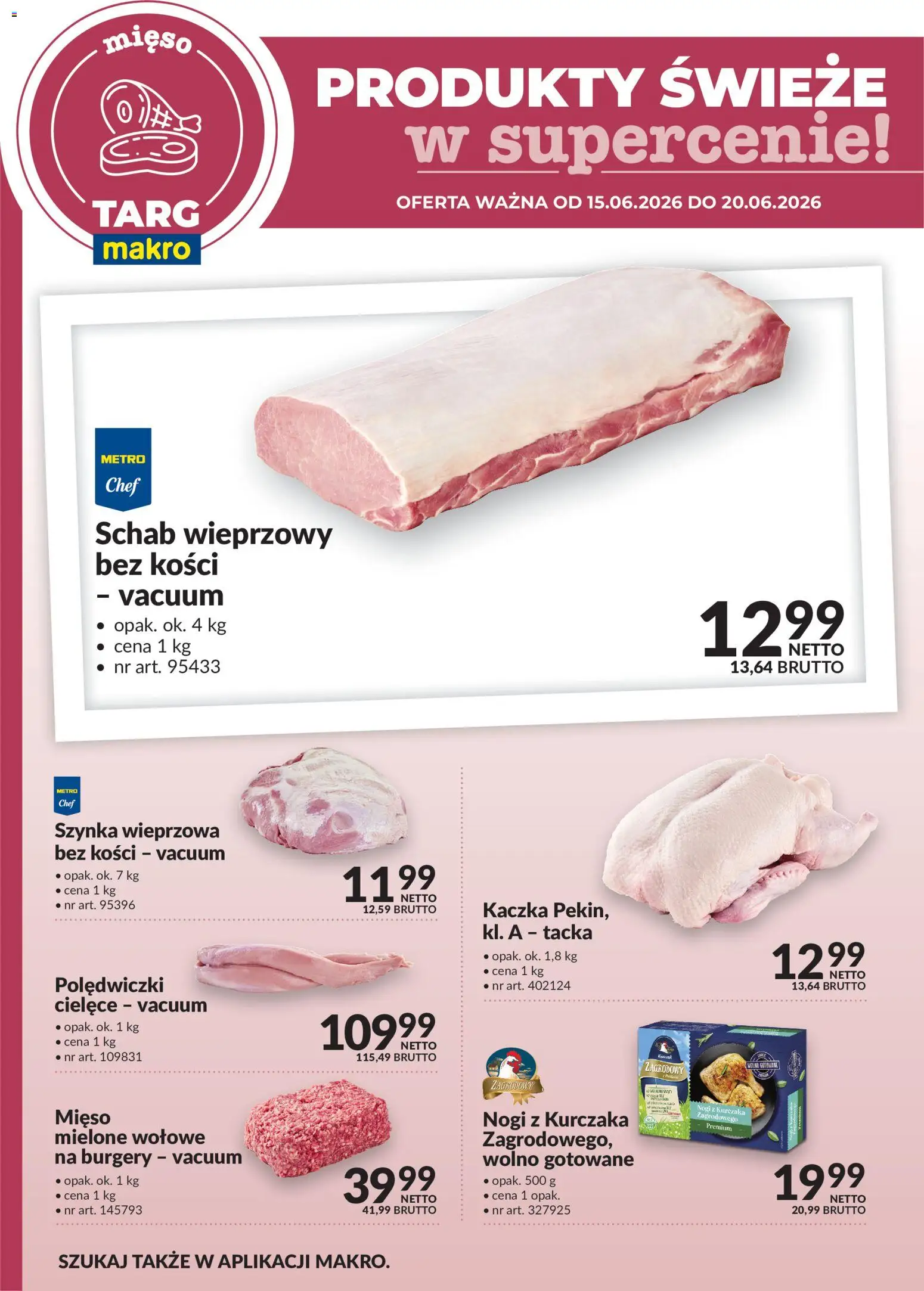 Pogląd gazetki "Makro gazetka - Produkty świeże w supercenie" ze sklepu Makro ważnej od 15.06.2026