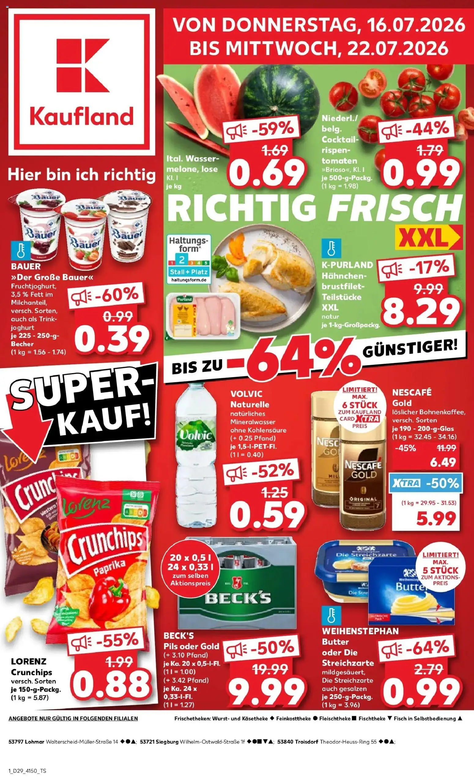 Vorschau von dem Prospekt des Geschäftes Kaufland, gültig ab dem 16.07.2026