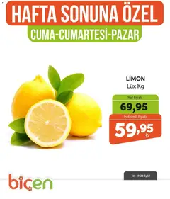 Biçen Market Biçen Market - Hafta Sonuna Özel - Sebze İndirimi 18.09.2026 - Broşürünün önizlemesi