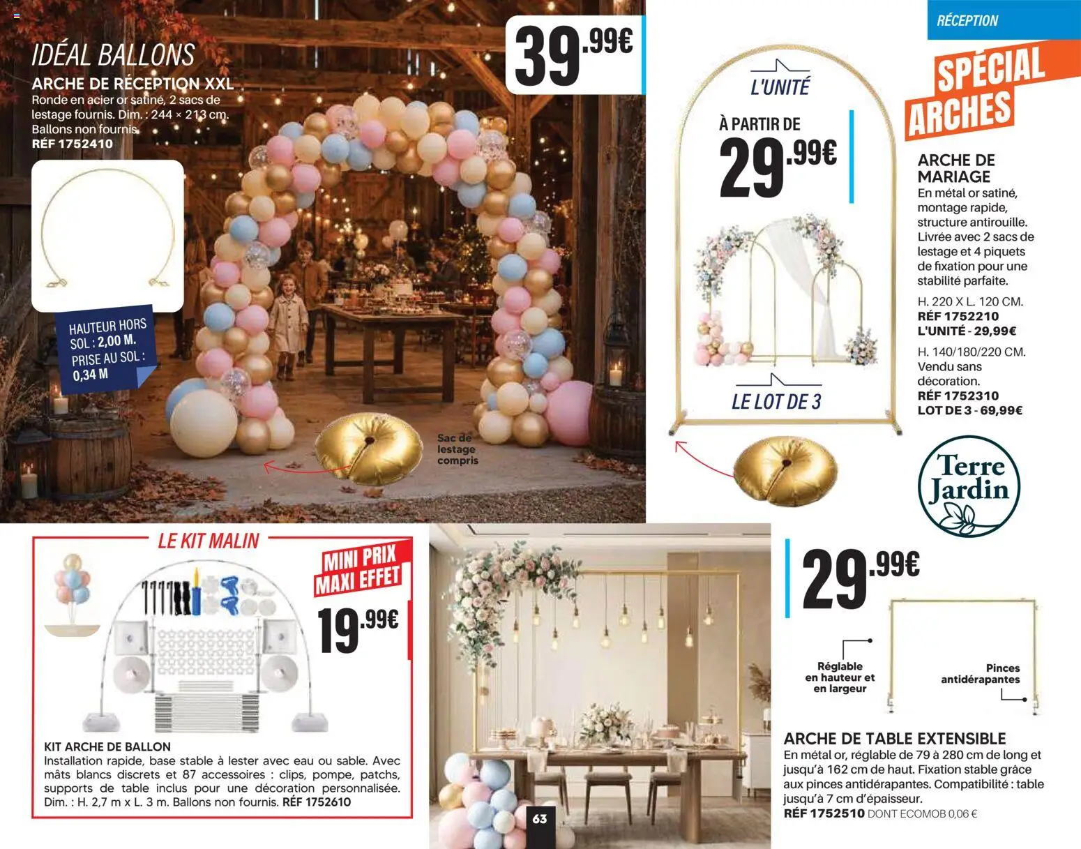 Prévisualisation de Shopix Catalogue Autome-Hiver 2026/2027 du magasin Shopix formulaire valide 01/09/2026 - Sac, Décoration, Table, Table extensible, Ballon, Base, Pinces, Arche de table