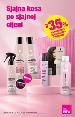 Pregled letka Bipa Katalog trgovine Bipa vrijedi od 01.10.2026