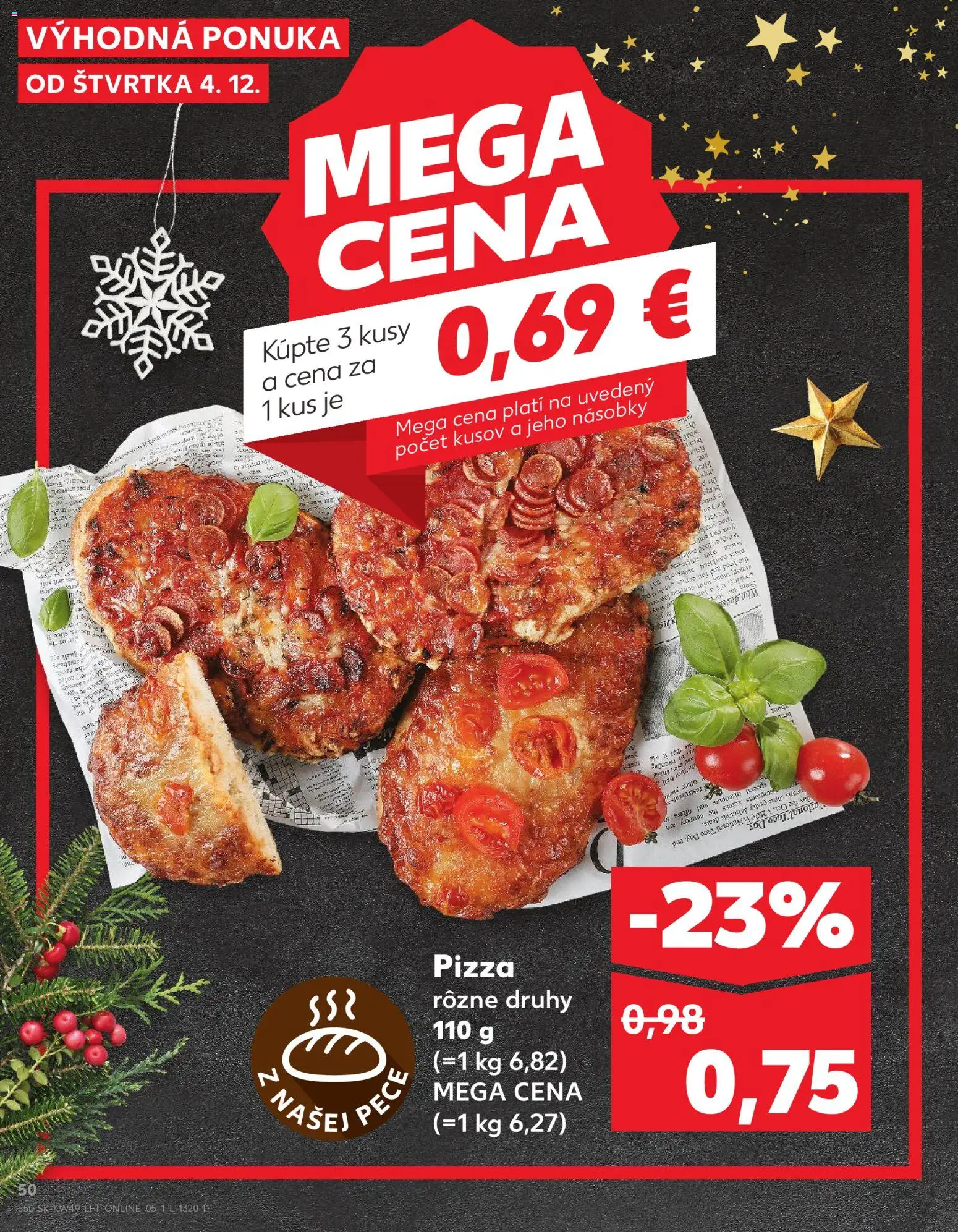 Náhľad Kaufland letáku platného od 04.12.2025 - Pizza