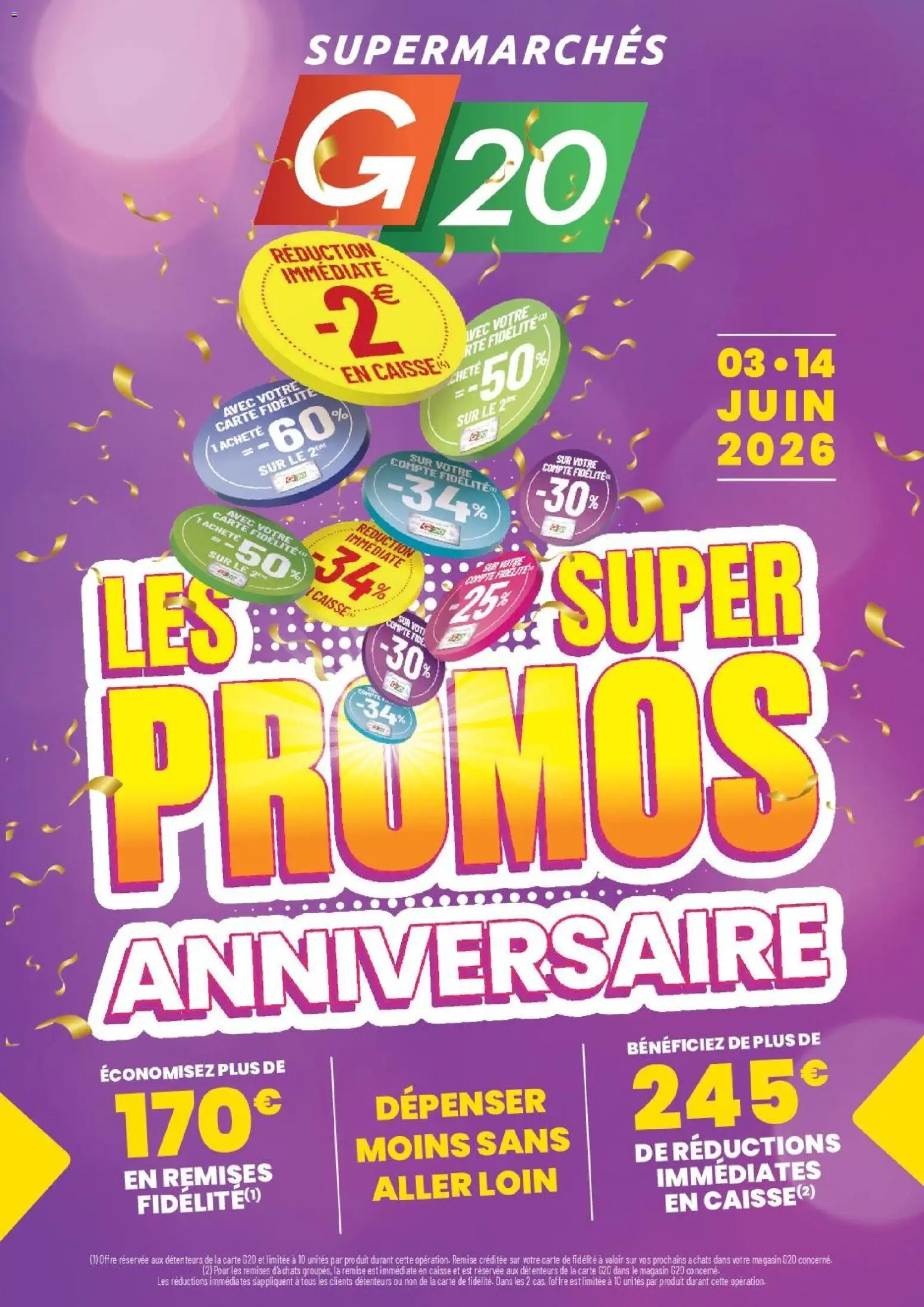 Prévisualisation de G20 Supermarchés catalogue du magasin G20 Supermarchés formulaire valide 03/06/2026