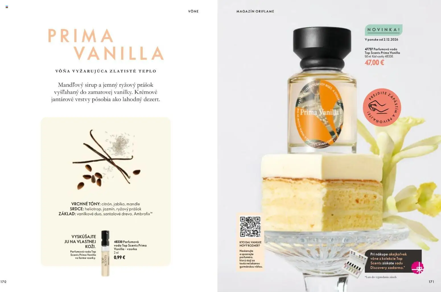 Náhľad Oriflame letáku platného od 11.11.2026 - Voda, Mandle, Sirup