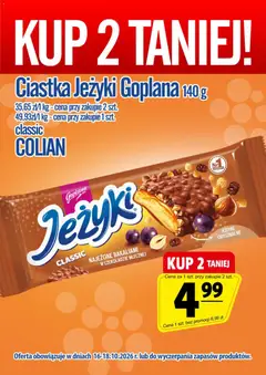 Pogląd gazetki "Prim Market promocja - Ciastka Jeżyki" ze sklepu Prim Market ważnej od 16.10.2026