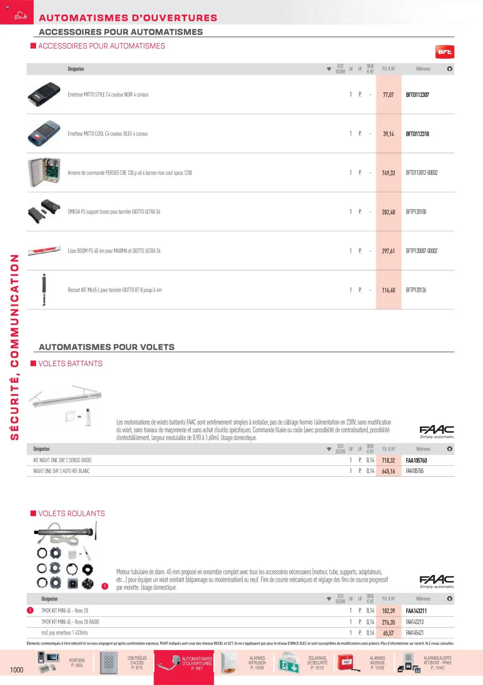 Prévisualisation de Brochure sécurité, communication du magasin Rexel formulaire valide 18/11/2025 - Radio, Armoire, Éclairage, Oméga