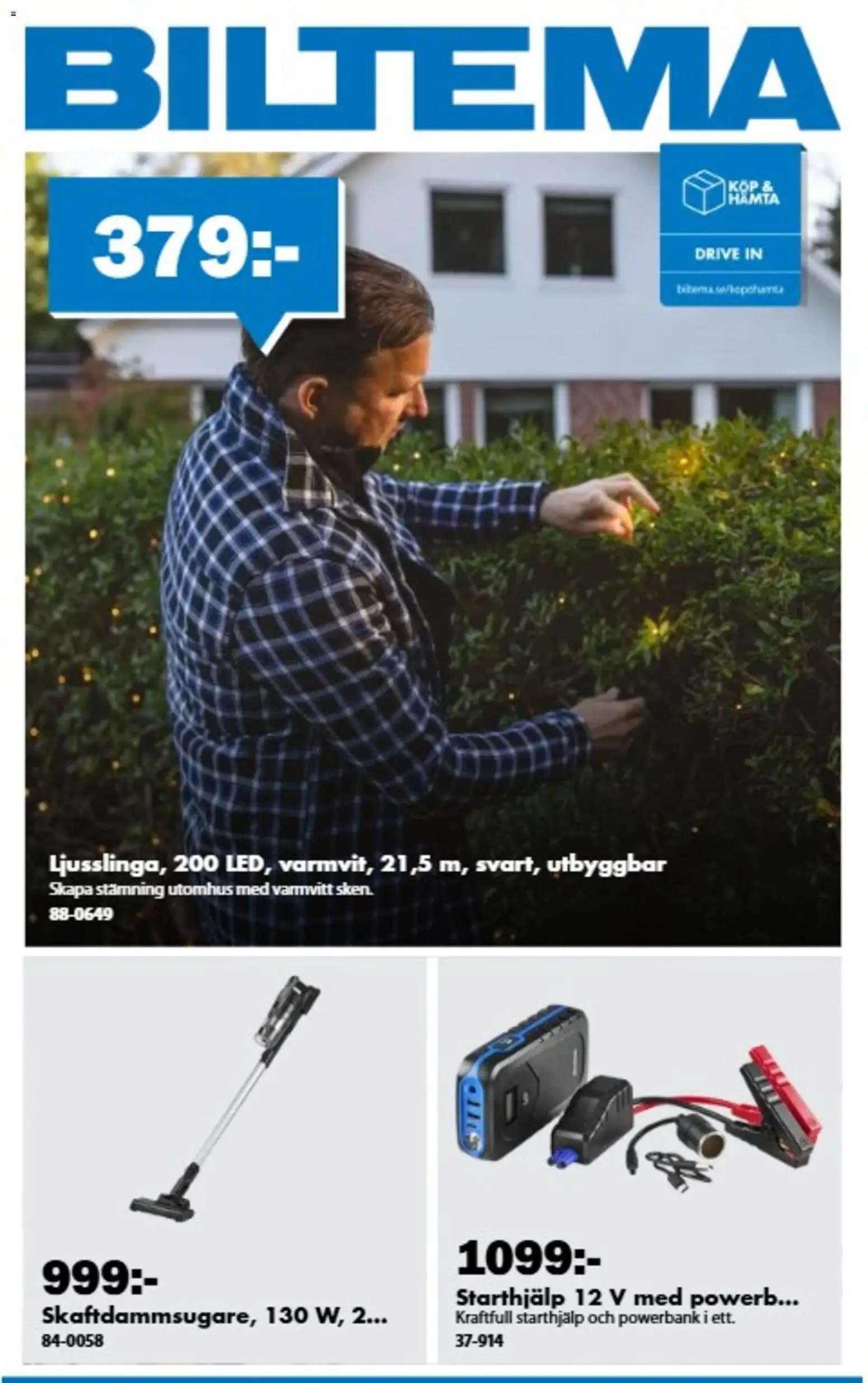 Förhandsgranska reklamblad Biltema erbjudanden November från butik Biltema gäller från 23/10/2026 - Powerbank