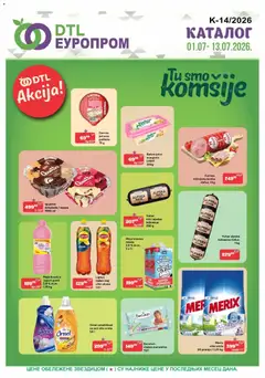 Pregled Europrom kataloga - važi od 01.07.2026
