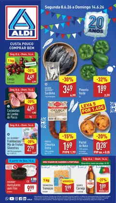 Pré-visualização do folheto da loja Aldi válida a partir de 08/06/2026