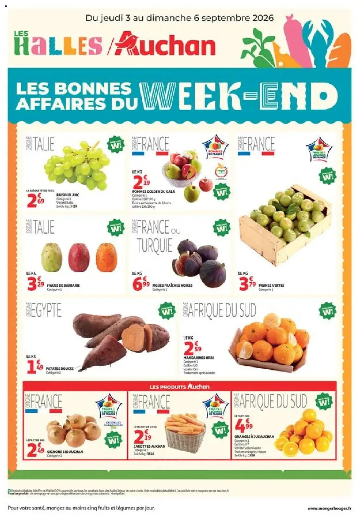 Prévisualisation de Auchan les bons plans du week-end dans votre hyper du magasin Auchan formulaire valide 03/09/2026