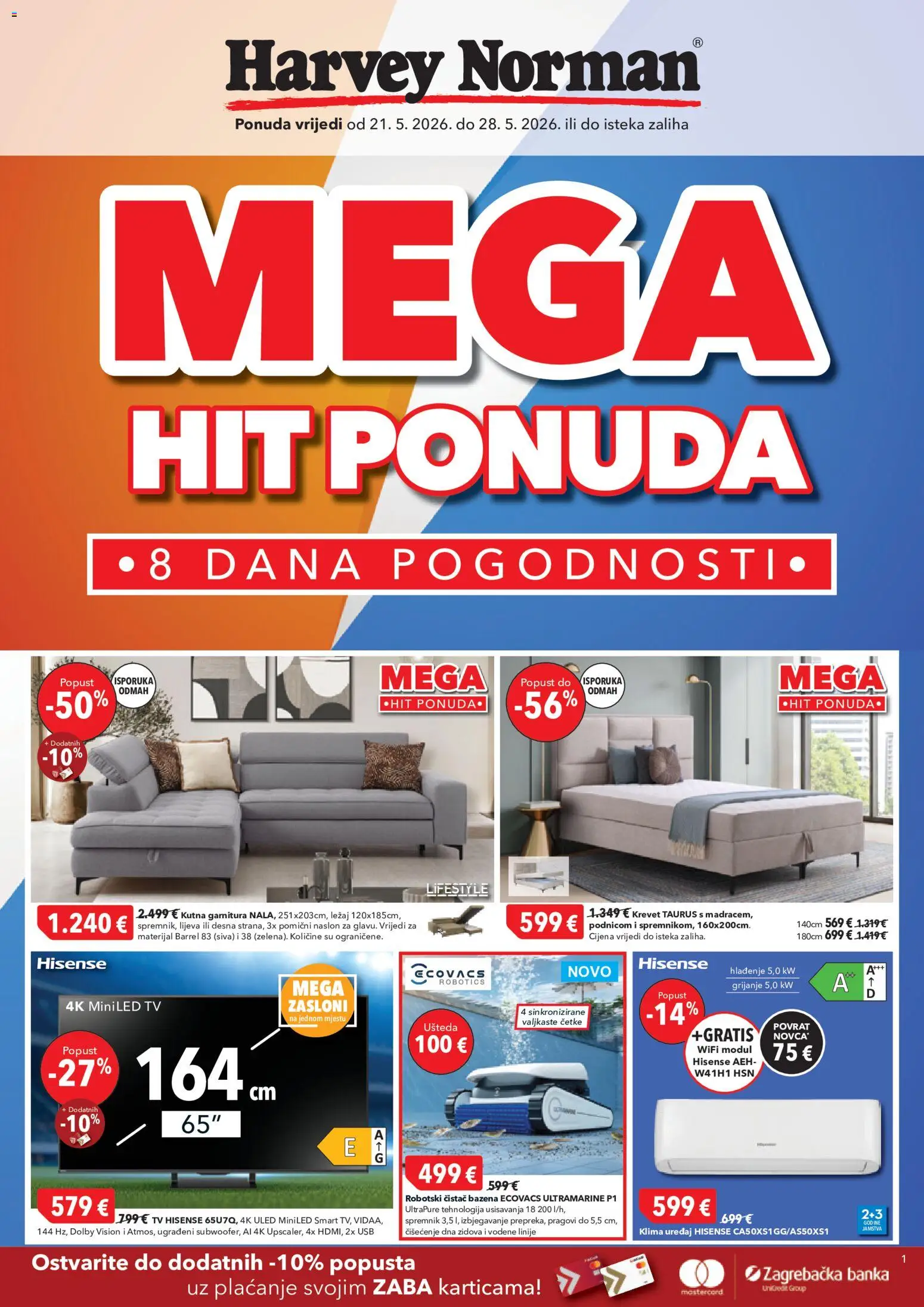 Pregled letka Harvey Norman Katalog trgovine Harvey Norman vrijedi od 21.05.2026