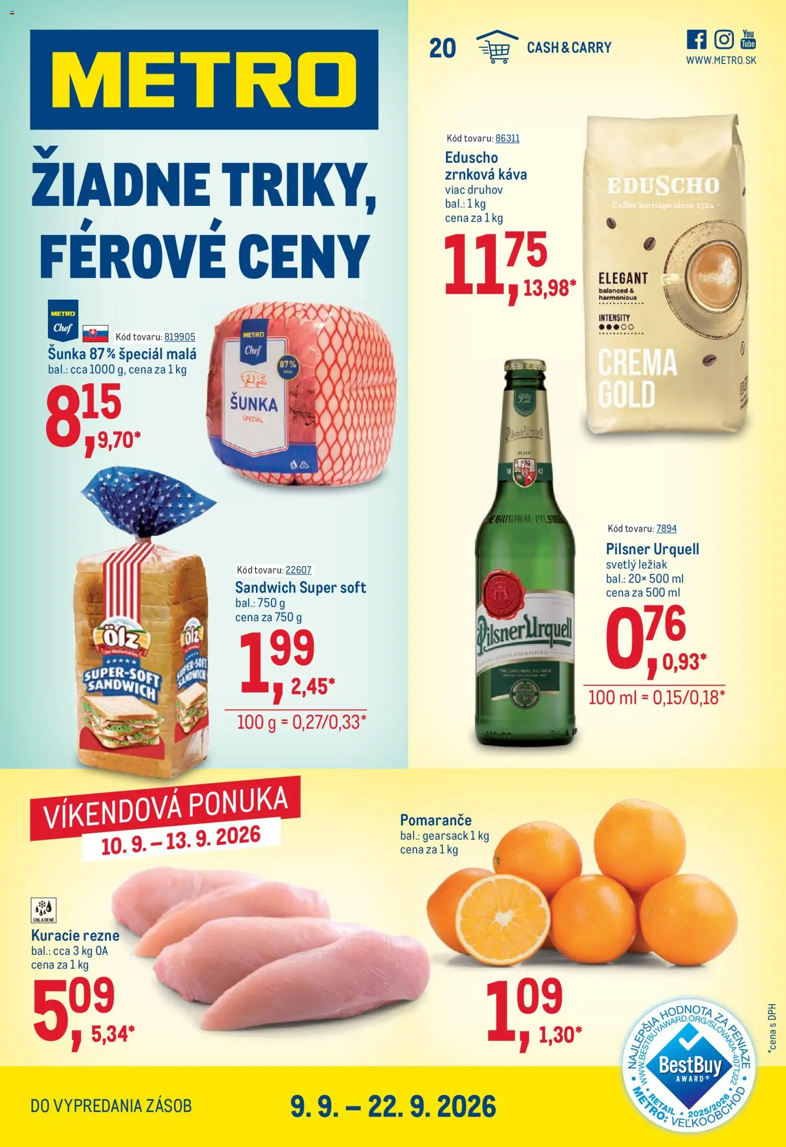 Náhľad Metro letáku platného od 09.09.2026