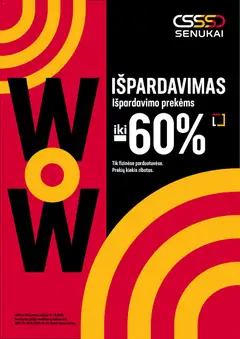 Senukai parduotuvės leidinio Senukai leidinys - Išpardavimas galiojančio nuo 2026.07.03 peržiūra