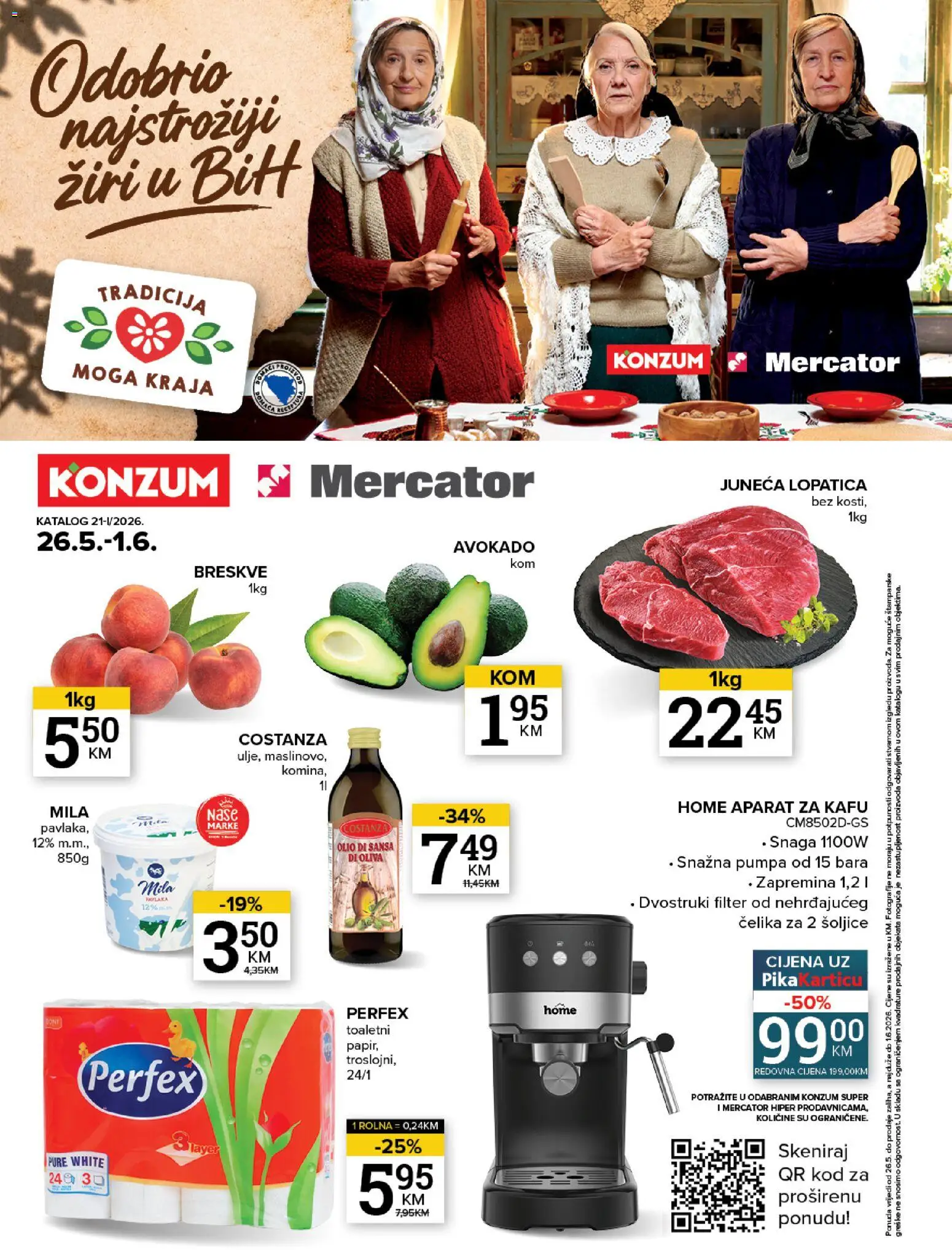 Pregled letka KONZUM katalog trgovine KONZUM vrijedi od 26.05.2026