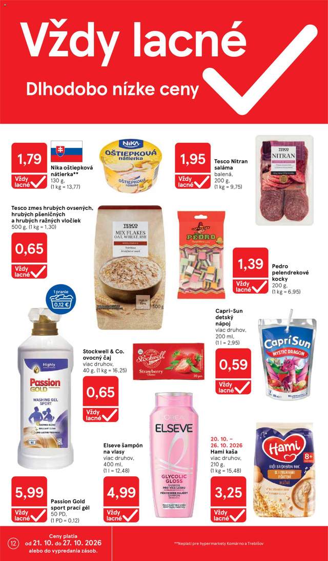 Nový Tesco leták od 21.10.