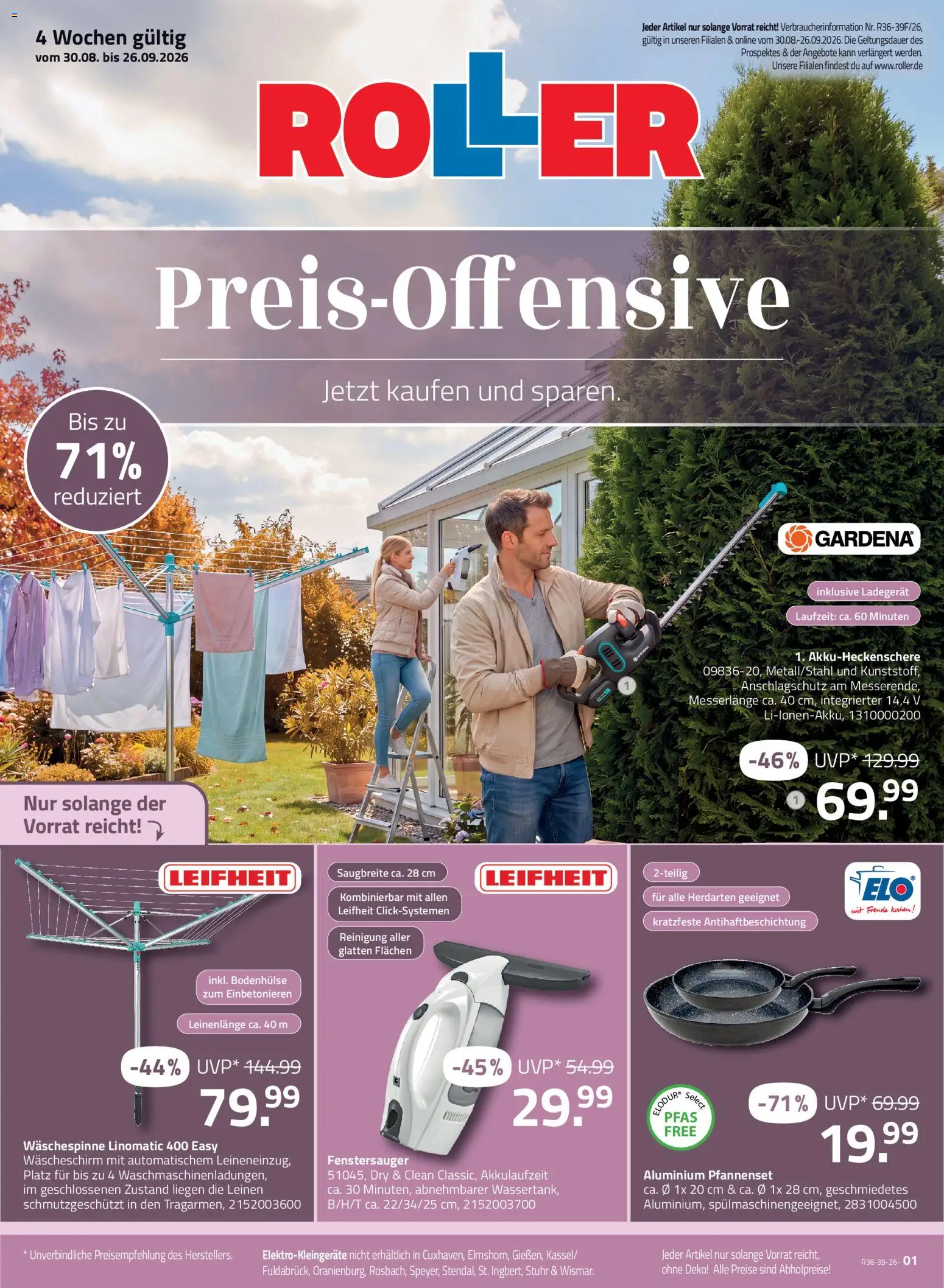 Vorschau von dem Prospekt des Geschäftes Roller, gültig ab dem 30.08.2026