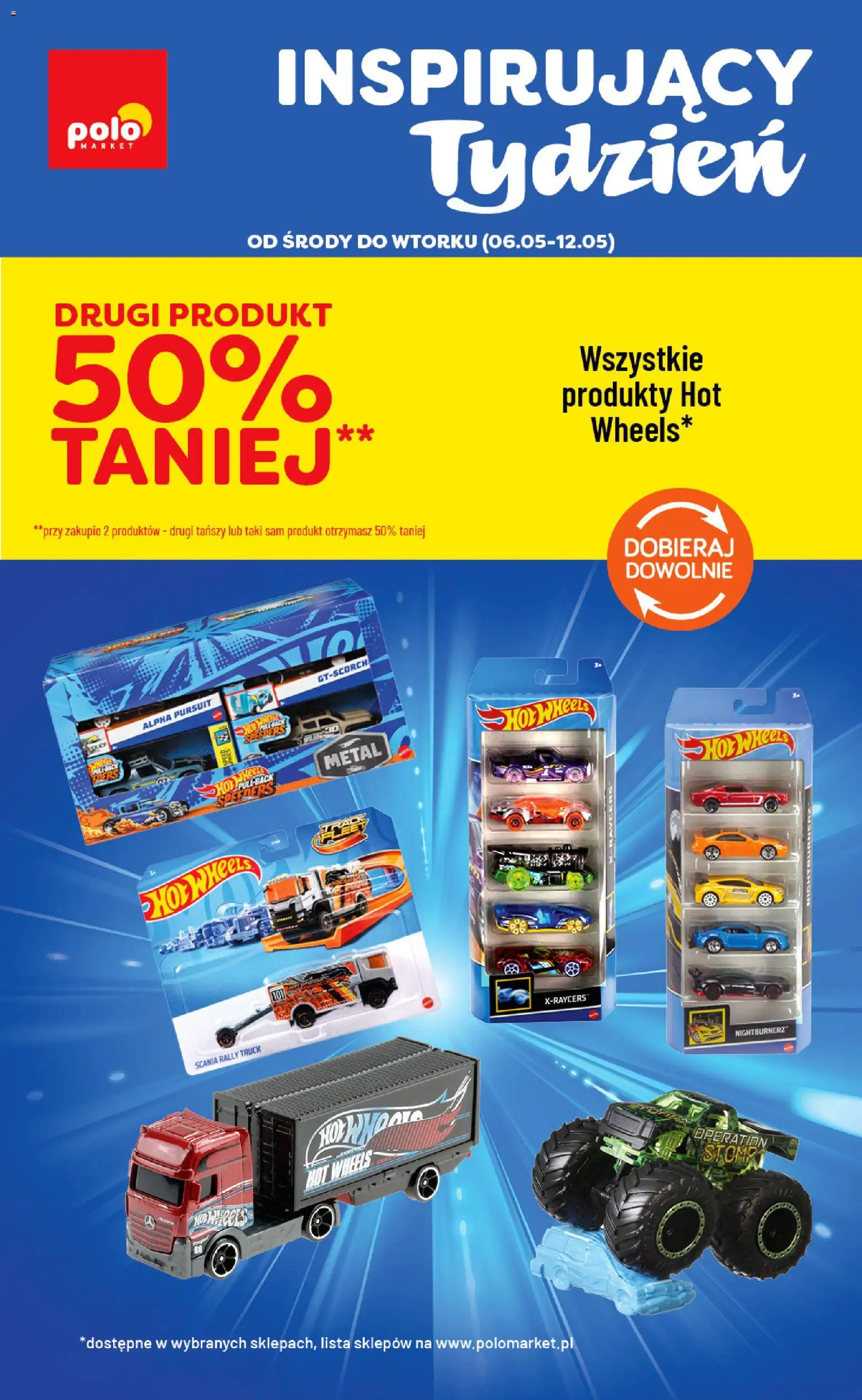 Pogląd gazetki "POLOmarket gazetka - Inspirujący Tydzień" ze sklepu POLOmarket ważnej od 06.05.2026 - Hot wheels