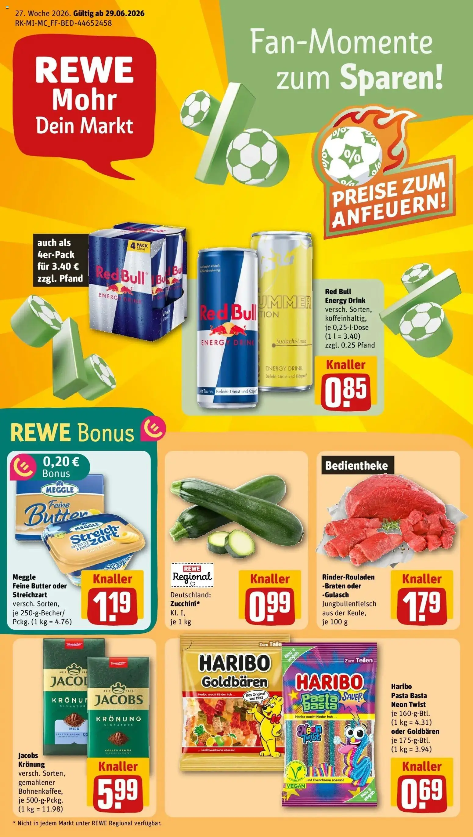 Vorschau von dem Prospekt des Geschäftes Rewe, gültig ab dem 29.06.2026