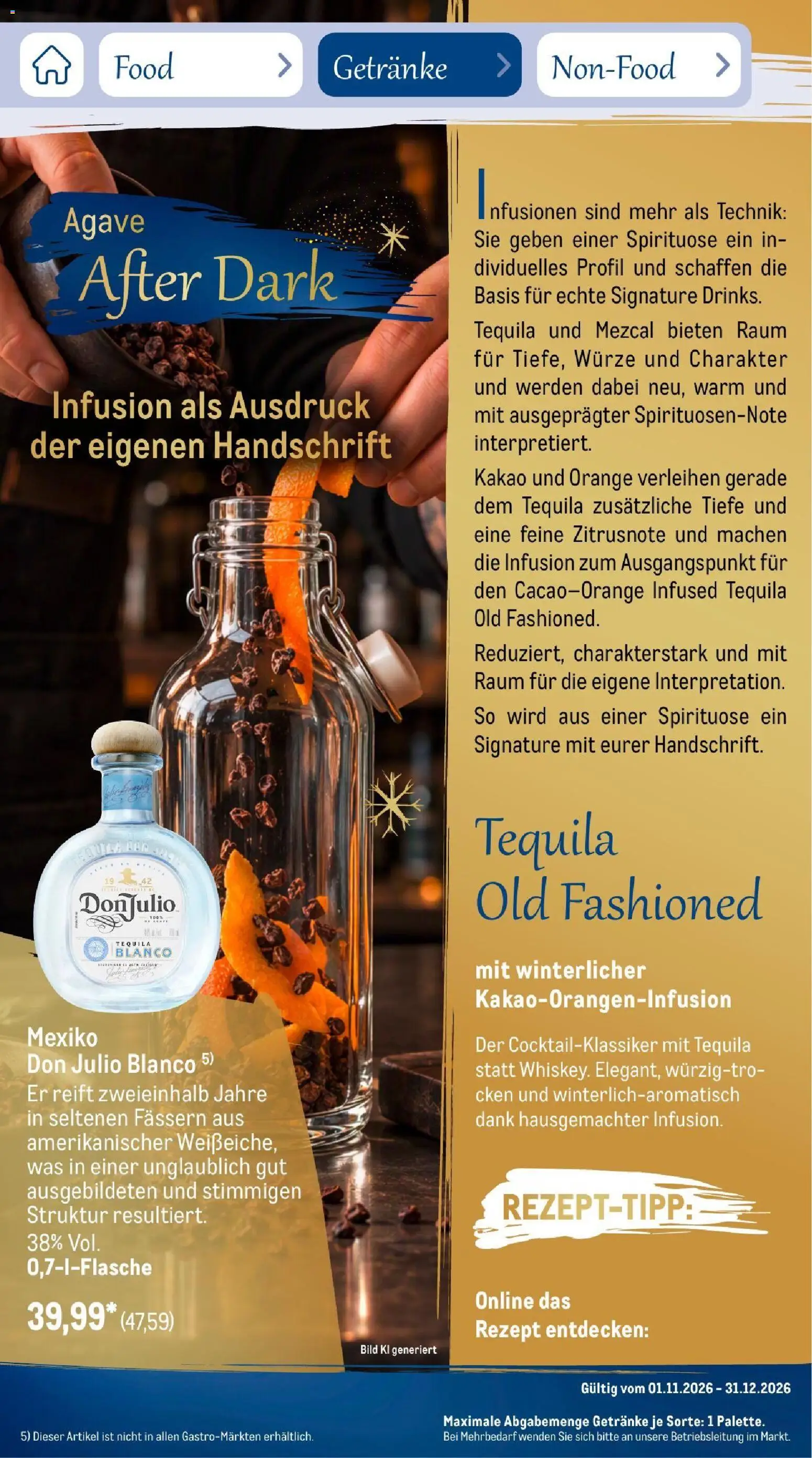 Vorschau von dem Prospekt des Geschäftes Metro, gültig ab dem 01.11.2026 - Tequila