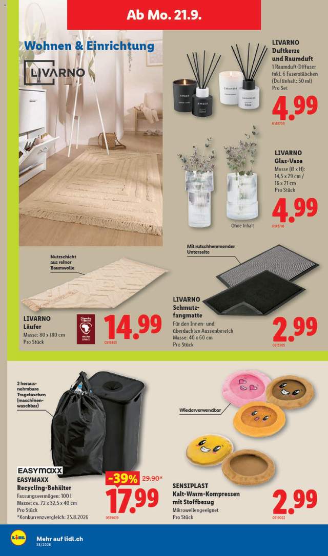 Neue Lidl Aktionen ab 17.09.