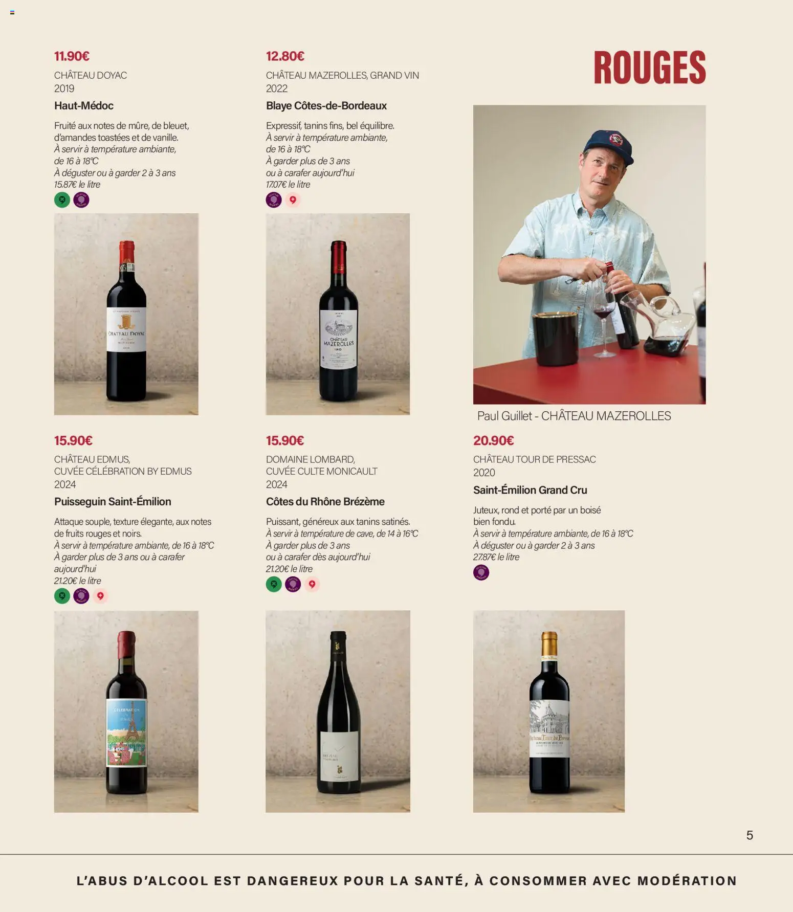 Prévisualisation de Monoprix - Guide foire aux vins du magasin Monoprix formulaire valide 11/09/2026 - Fruits, Vin, Porte
