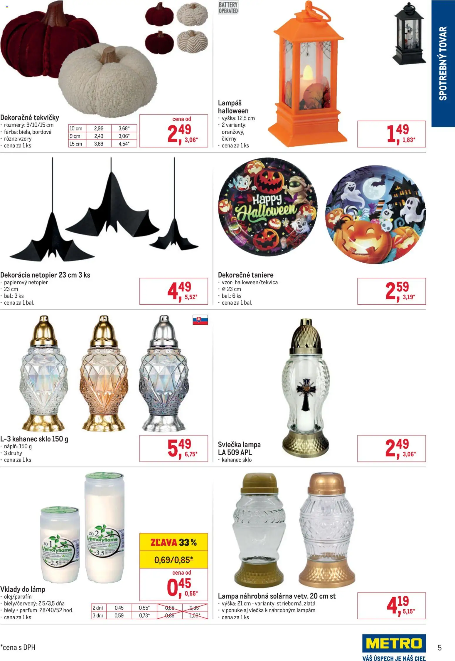 Náhľad Metro letáku platného od 23.09.2026 - Lampa, Taniere
