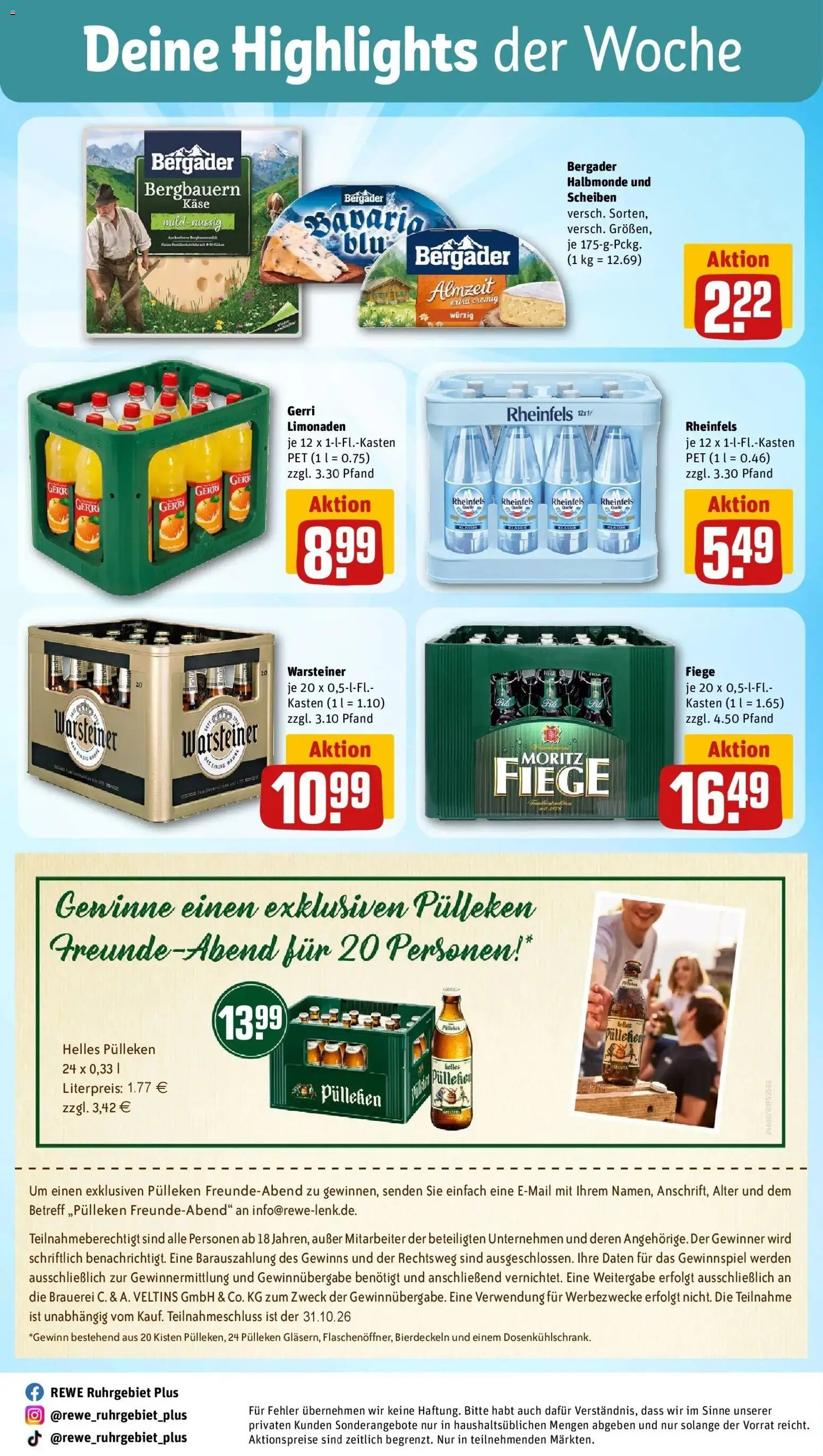 Vorschau von dem Prospekt des Geschäftes Rewe, gültig ab dem 26.10.2026