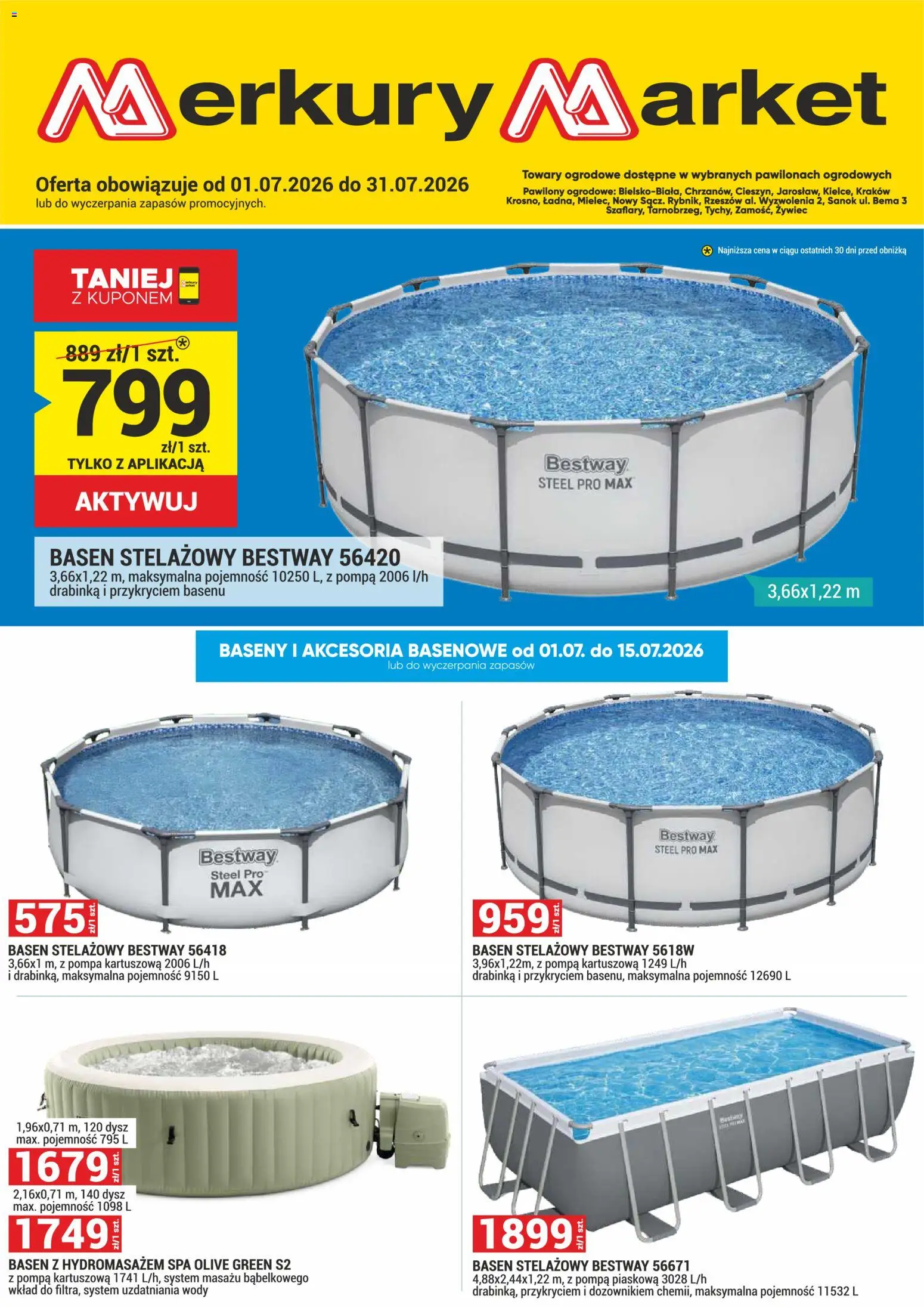 Pogląd gazetki "Merkury Market gazetka - Ogród" ze sklepu Merkury Market ważnej od 01.07.2026