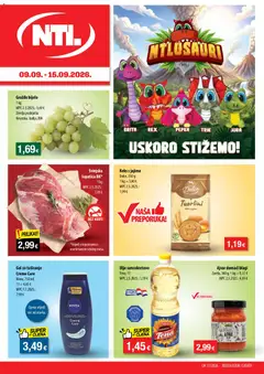 Pregled letka NTL Katalog trgovine NTL vrijedi od 09.09.2026