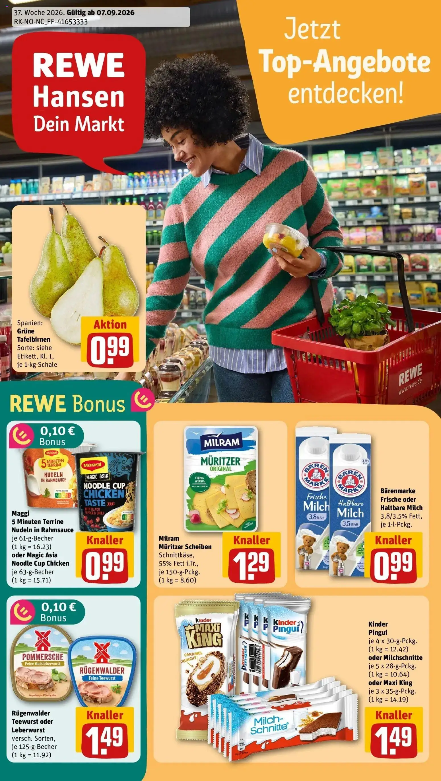 Vorschau von dem Prospekt des Geschäftes Rewe, gültig ab dem 07.09.2026