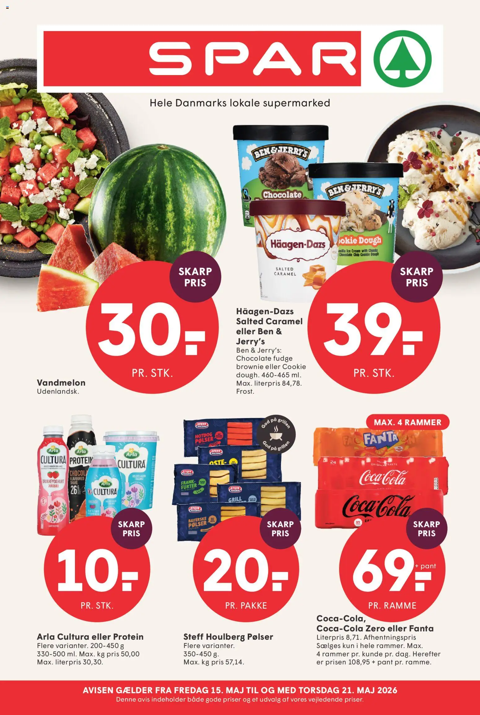 Eksempel på tilbudsavis Spar - Tilbudsavis uge 21 fra butik Spar gyldig fra 15/05/2026