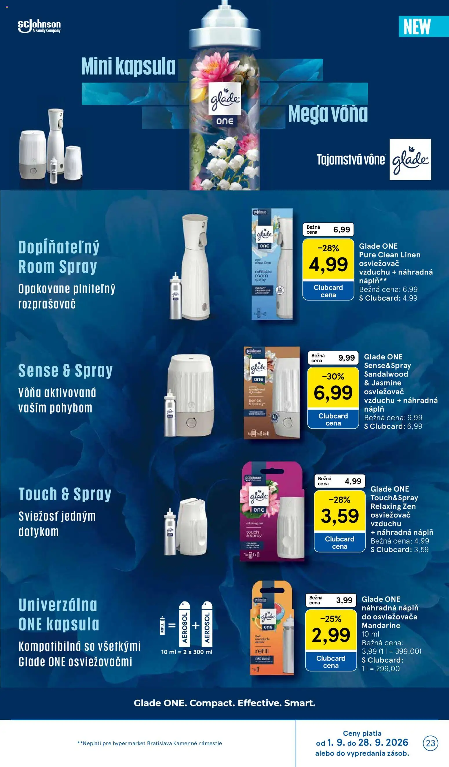 Náhľad Tesco letáku platného od 09.09.2026 - Osviežovač vzduchu