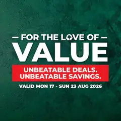 Preview of Food Lover's Market flyer valid from 17/08/2026