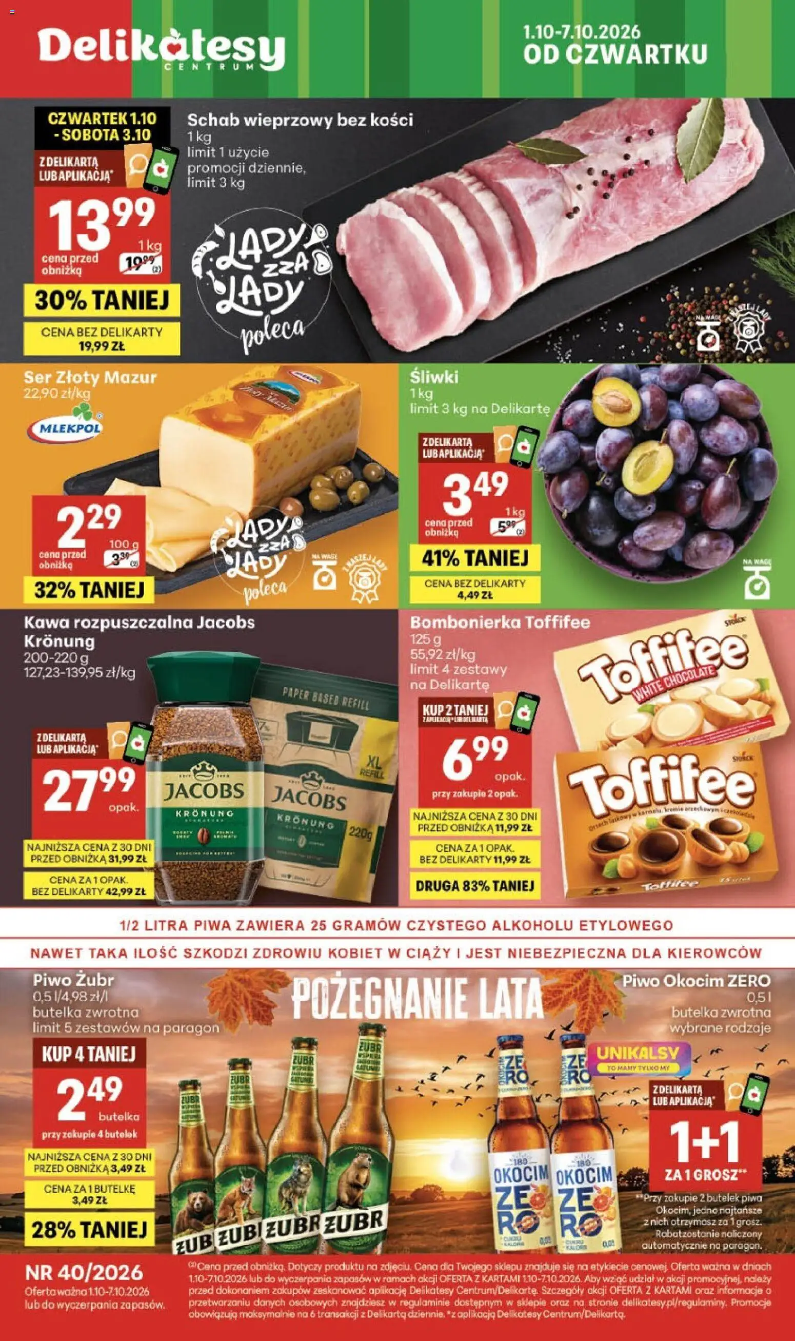 Pogląd gazetki "Delikatesy Centrum gazetka" ze sklepu Delikatesy Centrum ważnej od 01.10.2026