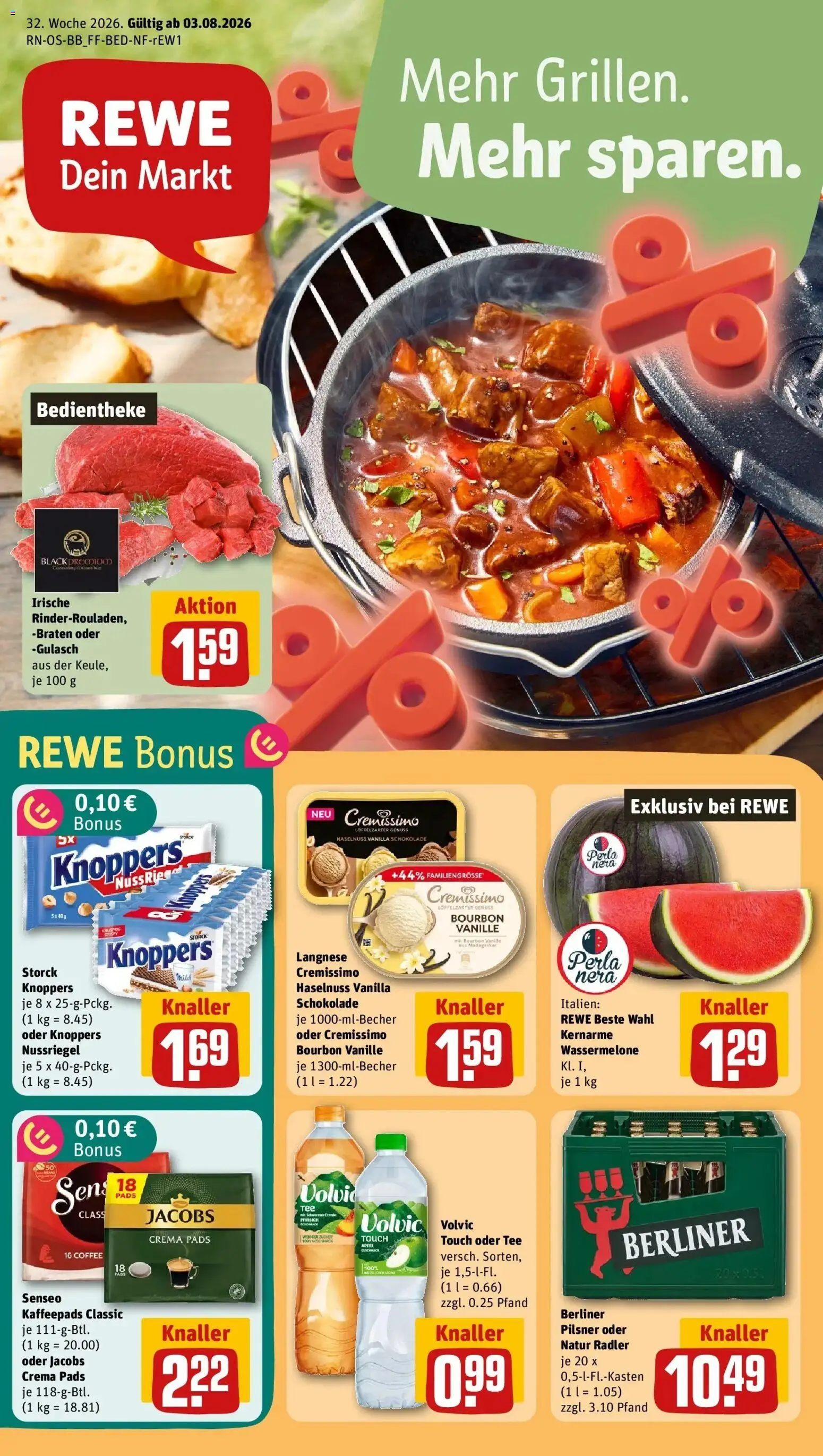 Vorschau von dem Prospekt des Geschäftes Rewe, gültig ab dem 03.08.2026