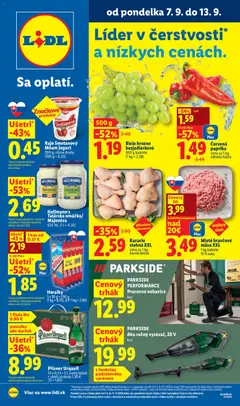 Náhľad Lidl letáku platného od 07.09.2026