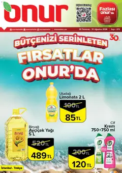 Onur Market Onur Market Katalog 28.07.2026 - Broşürünün önizlemesi