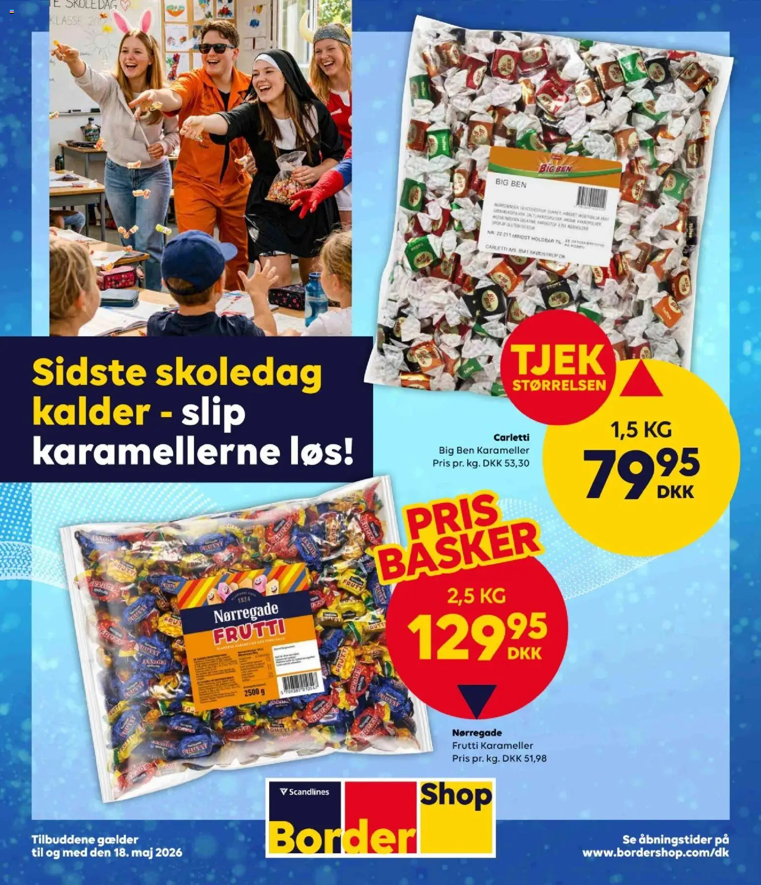 Eksempel på tilbudsavis Bordershop - Karameller til sidste skoledag fra butik Bordershop gyldig fra 07/04/2026
